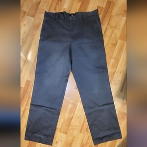 Dockers Men's Dark Gray Straight Fit